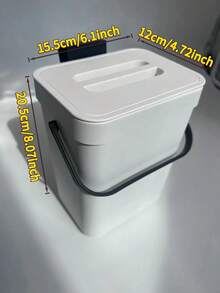 1 Multifunctional Trash Can, 3 Liter/0.79 Gallon Hanging Trash Can, Convenient Kitchen Trash Can, 2-In-1 Wall-Mounted Trash Can, High-Quality Compost Bin, Office Trash Can, Home Supplies, Kitchen Accessories - Multicolor - View 12