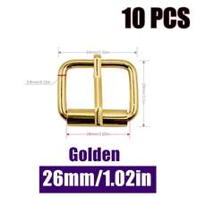 HSDOUBLE 10 chiếc khóa lăn kim loại, khóa thắt lưng, móc bấm, phụ kiện đồ da, túi xách, giày dép, vòng cổ chó. - 10 CÁI - Xem 20