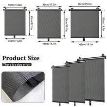 Suction Cup Retractable Blackout Curtain Sun Visor, Suitable For Car Side Windows, Portable Curtain Sunshade For Office, Home, Kitchen, Indoor And Vehicle - Sunshade Curtain - View 2