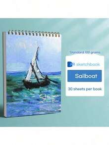 A4 Blank Sketchbook, 30 Pages Per Book, Blank Drawing Book For Art Students, Essential For Back To School, Art Students, Drawing Lovers, Students, Designers, Suitable For Art Studio, Classroom, Home, Outdoor, For Sketching, Drawing Practice, Sketchbook Making, Inspiration Recording, Great Gift For Back To School, Teacher's Day, Birthday, Art Festival - Multicolor - View 16