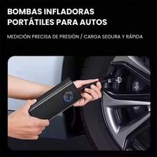EDVELLA Bomba infladora portátil para autos, inflación rápida y medición precisa de presión. Ideal para emergencias en carretera, su diseño compacto ocupa poco espacio en el maletero. - Inalámbrico - Ver 7