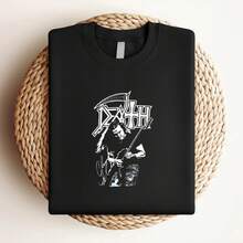 Maglietta da donna con stampa Chuck Schuldiner Death, manica corta LI71 - nero - Visualizzare 3