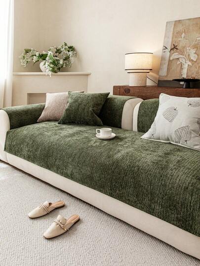 1 tấm bọc ghế sofa chất liệu chenille cao cấp, chống trượt, thân thiện với thú cưng, vải trang trí nhà cửa theo mùa, thích hợp cho ghế sofa 1/2/3/4 chỗ ngồi, có tay vịn và tựa lưng.