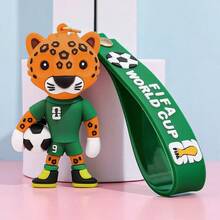 1 móc khóa hình linh vật bóng đá World Cup hoạt hình dễ thương, quà tặng nhỏ - nhiều màu - Xem 4