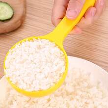 1 pieza Cuchara de arroz en forma de semicírculo amarilla, molde de bola de arroz para sushi, adecuado para hacer sushi en el hogar, la cocina y el restaurante - Ver 6