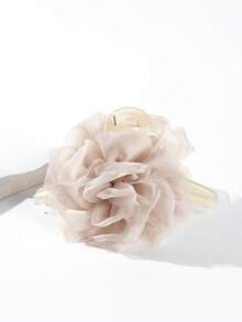 1个波西米亚风网纱山茶花发夹，甜美多功能发饰，新款雪纺发夹 - 彩色 - 查看 13