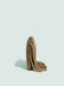 1 件女式波西米亚天鹅绒复古水桶包，复古小方形单肩斜挎包带流苏，非常适合上学、工作、商务、通勤、户外、旅行、野餐，颜色：勃艮第红、黑色、军绿色、咖啡棕色 - 駝色 - 查看 5