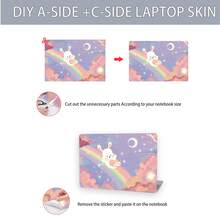 2张印花笔记本电脑贴膜，适用于惠普、苹果、康柏、宏基等品牌的15.6-16英寸笔记本电脑，可移除且防刮擦 - 查看 6