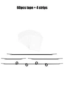 隐形提拉紧致贴套装,面部训练贴,低过敏透明提拉贴,配有4条可调节弹力带,改善面部扁平,隐形提拉紧致贴,面部提拉贴,隐形提拉贴,透明无缝紧致面部皱纹贴 - 彩色 - 查看 8