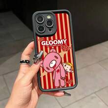Funda de teléfono suave negra Cute G-GloomyB-BearPhone17ProMax161514131211Plus 17air - z7 - Ver 6