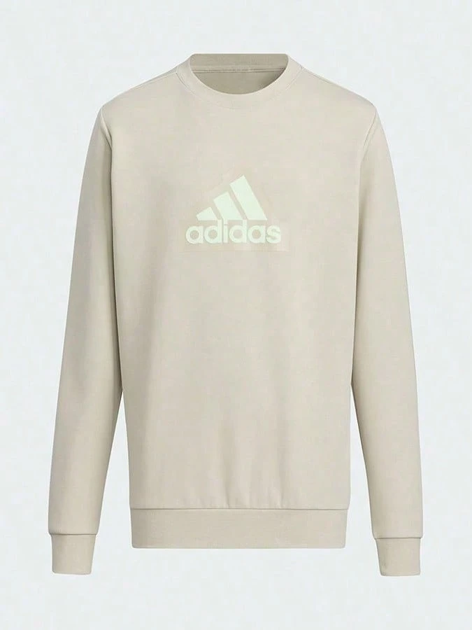 Sudadera con cuello redondo con estampado de letras para niños IT4062 - Gris Claro - Ver 1