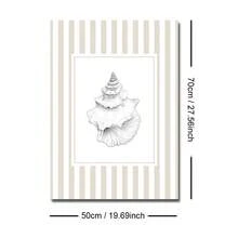 1/3pcs Set Unframed Boho Beige Striped Seashell Canvas Poster Summer Coastal Nautical Cottage Wall Art Print Minimalist Beach House Decor Painting For Apartment,Living Room,Bedroom,Modern Home Decoration - A - View 16