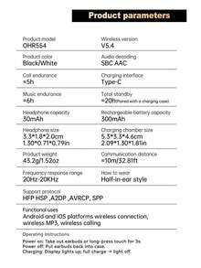 Acer 宏碁 OHR554 TWS 真无线耳机，立体声低音，通话降噪，运动跑步入耳式设计，低延迟游戏模式，杜比音效，轻巧触控，时尚外观，佩戴舒适，超长续航，推荐作为圣诞节/情人节礼物，兼容智能手机/平板电脑/笔记本电脑，配备充电盒 - 均碼 - 查看 12