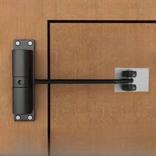 1Pc Heavy Duty Automatic Door Closer Adjustable Surface Mount With Spring Metal And Plastic Application Control For Interior And Exterior Use For Home Office Hotel Doors Black/White - Black-800g - View 1
