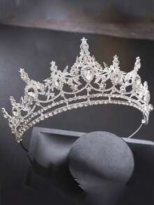 1 chiếc vương miện thiên nga Meiha Bridal Accessories, vương miện hình bán nguyệt đính đá hình con công cho váy cưới, vương miện sinh nhật ngọt ngào, vương miện giọt nước lớn siêu lấp lánh. - trắng - Xem 10