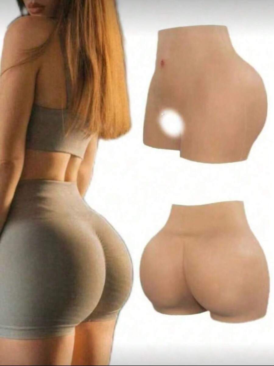 Seamless High Waist Butt Lifting Shaping Panties, Enhances Buttocks For Women - Beige - View 1
