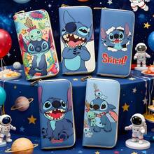 Disney 1个新款时尚长款卡通钱包拉链印花学生卡通钱包零钱包卡包 - 彩色 - 查看 5