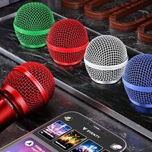 1 PC For SM58 Wireless Microphone Replacement Metal Microphone Grille Replacing Professional Mic Ball Head Mesh Grilles(Multiple Colors Available) - one-size - View 3
