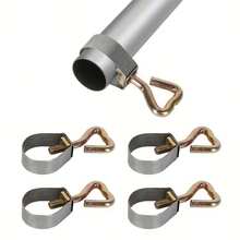 4 Awning Pole Clips 21-26mm Adjustable RV Camping Tent Fixing Clips - 24-26mm - View 9