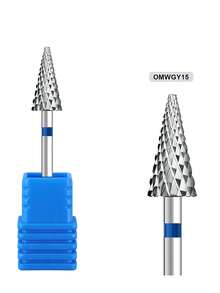 1pc Tungsten Steel Nail Cuticle Drill Bits Carbide Rotate Electric Ceramic Milling Cutter For Manicure Gel Polish Remover Nail Supplies Tools - Silver - View 24