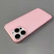 DECOPHONE 粉色哑光软触感手机壳，防震全包保护套，简约透明超薄设计，兼容 17 / 17 Pro / 17 Pro Max - 透粉 - 查看 10