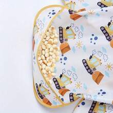 Yếm ăn dài tay chống thấm nước cho bé, yếm ăn hai mặt cho trẻ em, yếm ăn chống thấm nước và chống bẩn, yếm ăn dặm cho trẻ sơ sinh, từ 6-72 tháng tuổi. - Nhiều màu - Xem 5