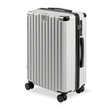 Suitcase, Carry Case, Small Size, With Stopper, Corner Pads, Shockproof, USB Port, Smartphone Stand, Cup Holder, Hook, Silent, 360 Degree Rotation, Double Casters, Lightweight, Multiple Storage Pockets, Combination Lock, Overseas, Domestic, Travel, School Trip, Sc307 - 銀色 - 查看 13