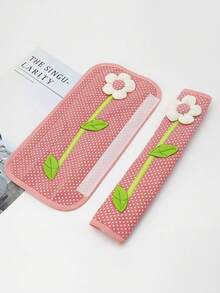 2pcs Floral Pattern Refrigerator Handle Dust Cover, Cute Floral Fabric Refrigerator Handle Protector, Suitable For Refrigerator, Cabinet, Wardrobe, Oven And Other Scenarios, Applicable To Kitchen, Bedroom And Other Scenes, Refrigerator Door Handle Cover, Refrigerator Handle Sleeve - Multicolor - View 6
