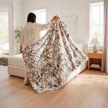 Smart Bamboo: Manta Bubble Hug Suave y Esponjosa Tela Acolchada Ultra Confortable Lavabo Facil Ideal para Sofá o Cama Diseño Abrazable y Antiestrés Marmol Grande - MÁRMOL - Ver 6