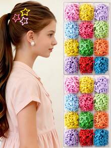 10 Stück/30 Stück/50 Stück zufällige Farbe Stern Haarspangen, Mädchen Haarschmuck Fünfzackige Stern BB Clips, kleine Clips für Fransen, Sommer, Feiertage, Reisen - Verschiedenfarbig - Übersicht 2