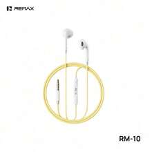 REMAX RM-10 有线入耳式耳机，马卡龙渐变色外观，Type-C/3.5mm 智能接口，符合人体工学的舒适佩戴体验，三键线控高清麦克风，兼容苹果/华为/小米手机，享受无损通话和音乐 - 查看 15