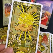 金色新艺术塔罗牌及反向塔罗牌英文版游戏，共78张牌 - 查看 5