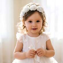 1 chiếc băng đô cài tóc bằng vải chiffon họa tiết hoa, quà tặng và phụ kiện chụp ảnh cho trẻ em. - Nhiều màu - Xem 15