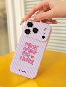 GIIPPA 1 Piece Pink & White Vertical Striped Design Phone 17 Pro Max Case, Suitable For Phone 16 Pro Max, 15 Pro Max, 14 Pro Max, Korean Stylish And Interesting Phone Case, Compatible With 11/12/13/14/15/16 Pro Max Plus, Elegant Design Suitable For Both Men And Women, Ideal Gift For Girlfriend On Christmas, Valentine's Day, Easter, Wedding Season And Birthday - Multicolor - View 6