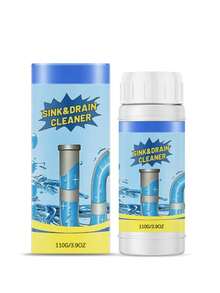 Drain Cleaner - Dissolves Toilet, Sink, Bathroom Clogs, Removes Kitchen Grease, Effectively Improves Pipe Odor - Powdery - View 2
