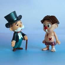 Jada Hasbro 官方出品的波茨太太和波茨先生大富翁2.5英寸金属人偶——桌面摆件、收藏人偶、生日礼物 - 彩色 - 查看 2