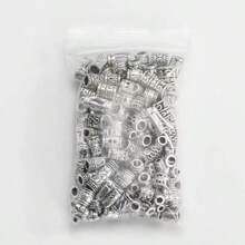 100 Mixed Silver Spacer Beads For Jewelry Making, European Bracelets, And Other DIY Crafts Random Style - 100Pcs/bag Mixed Styles Sent Randomly - View 1