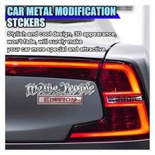 2PCS 3D Metal We The People Edition Car Emblem Sticker Self-Adhesive Raised Tailgate Emblem Car Fenders Badge Decal Personalized Auto Body Embossed Decorative Decal Stickers For Cars Silver/Red Ideal For Vehicle Customization Outdoor Use And Personalized Automotive Decoration - Bạc/Đỏ - Xem 6