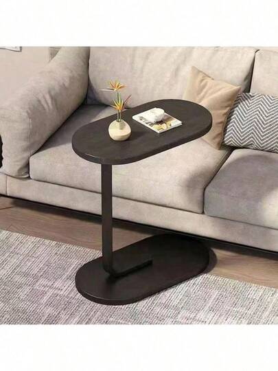 Mesa Auxiliar Minimalista - Mesa de Centro para Sala Blanca Negra Café Roble - Mesa para Cama sofá Sillón - Mesa Lateral Mesita Auxiliar de Madera pequeña Alta Mesas
