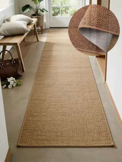 1pc Super Absorbent Long Hallway Carpet, Low Pile Large Area Rug, Neutral Living Room Carpet, Home Decor Rug, Bedroom Decor, Small Rug, Carpet, Home Decor, Living Room Carpet, Small Living Room Rug, Bedroom Rug, Living Room Home Decor, Outdoor Rug, Washable Carpet