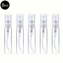 5pcs Refillable Perfume Spray Bottles, 2/5ml Travel Size Leak-Proof Mini Perfume Atomizer, Suitable For Wallet, Handbag, Travel Essential - Clear - View 8