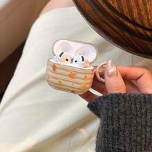 Ốp tai nghe họa tiết lá phong sọc tối giản + vòng tròn, tương thích với Apple Pro3/Pro2/AirPods4/AirPods3/AirPods2, ốp tai nghe thời trang dành cho nữ, ốp tai nghe tối giản, ốp tai nghe Apple, vỏ bảo vệ tai nghe Apple - Màu be - Xem 11