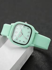 New Fashionable Minimalist Elegant Square Petite Quartz Watch, Best Gift Choice For Women, Mother's Day - Multicolor - View 9