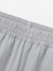 Balabala 儿童速干轻便夏季长裤，男女童均适用，透气弹力腰带休闲长裤 - 品灰 - 查看 3