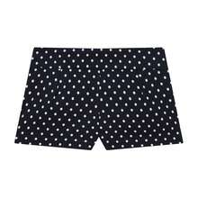 女士时尚波点抽绳宽松外套+休闲拉链短裤两件套春季套装 - 藏蓝色 - 查看 11
