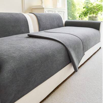 1 chiếc vỏ đệm sofa dùng được cả bốn mùa, chăn sofa kiểu dáng tối giản hiện đại, đệm sofa dày dặn, chống trượt, màu trơn sang trọng, phù hợp với sofa 1/2/3/4 chỗ ngồi, vỏ bảo vệ chống bụi, có thể giặt, thân thiện với thú cưng, có thể điều chỉnh cho sofa góc, thích hợp cho phòng ngủ, văn phòng, phòng khách, sofa hình chữ L và sofa 1/2/3/4 chỗ ngồi.