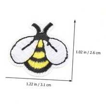 12 miếng vá thêu hình ong mật, có thể ủi lên vải, dùng cho may vá, thủ công DIY, nhãn dán, đồ dùng làm sổ lưu niệm. - 1 Set - Xem 4