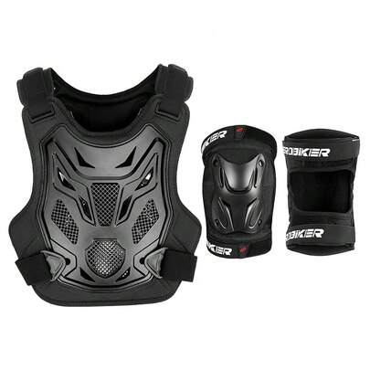 1 pieza de armadura de motocicleta negra, equipo de protección contra caídas y choques para conducción todoterreno, equipo de protección para deportes al aire libre, protección de codo tipo caballero, accesorios de deportes al aire libre para hombres y mujeres, regalo para motociclistas