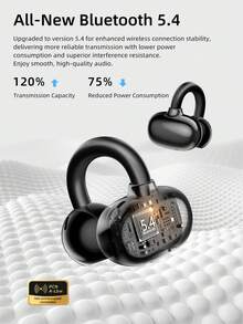 HP H10M 开放式无线耳机，蓝牙 5.4 轻巧耳机，IPX4 防水，30 小时续航，带麦克风，适用于学生、办公、游戏和安卓设备 - 查看 7