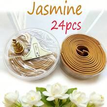 120 piezas Mixtas (Rosa, Jazmín, Lavanda, Hierba Limón, Sangre de Dragón) Espiral de Conos de Incienso, Fragancia Floral Única, Ideal para Exteriores, Patio, Porche, Camping y Senderismo - Perfecto para Días Festivos - Múltiples aromas - Ver 9